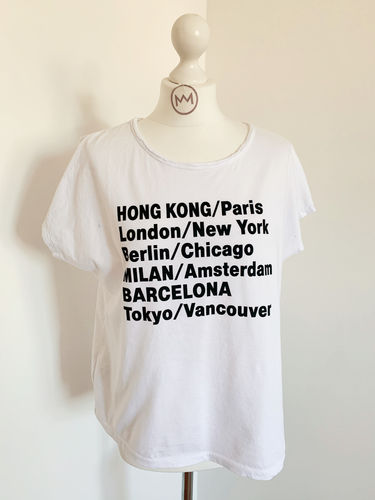 T-Shirt "Cities", weiß